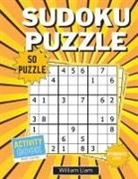 William Liam - Intermediate level sudoku puzzle for adults | 50 pages of brain games for adults