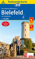 Bielefeld, Bielefeld, BV BikeMedia GmbH, BVA BikeMedia GmbH, BVA BikeMedia GmbH, Stadt Bielefeld - Radwanderkarte BVA Radwandern in Bielefeld und Umgebung 1:50.000, reiß- und wetterfest, GPS-Tracks Download