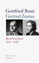 Gottfried Benn, Gertrud Zenzes, Holger Hof, Holger Hof (Dr.), Kraft, Stefan Kraft... - Briefwechsel 1921-1956
