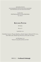 Charikleia Armoni, Jürge Hammerstaedt, Jürgen Hammerstaedt, Skarso, Eleni Skarsouli - Kölner Papyri