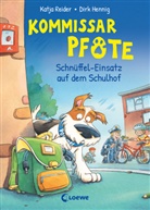 Katja Reider, Dirk Hennig, Loew Erstes Selberlesen, Loewe Erstes Selberlesen, Loewe Erstes Selberlesen - Kommissar Pfote (Band 3) - Schnüffel-Einsatz auf dem Schulhof