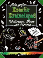 Loewe Kratzel-Welt, Loewe Kreativ - Mein großer Kreativ-Kratzelspaß: Weltraum, Dinos und Piraten