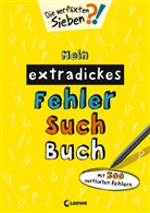 Loewe Kreativ, Loewe Lernen und Rätseln - Mein extradickes Fehler-Such-Buch (gelb)