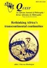 Wim Van Binsbergen - Rethinking Africa's transcontinental continuities