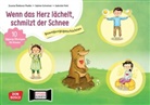 Sabin Schreiner, Sabine Schreiner, Zuzana Sebková-Thaller, Gabriele Pohl - Wenn das Herz lächelt, schmilzt der Schnee 10 Qigong-Übungen für Kinder. Kamishibai Bildkartenset