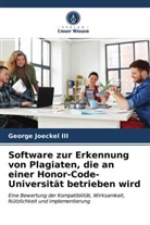 George Joeckel III - Software zur Erkennung von Plagiaten, die an einer Honor-Code-Universität betrieben wird