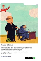 Johann Grimmer - Problematik des Zustimmungsverfahrens der Mitarbeitervertretungen. Eingruppierungen von Mitarbeitenden innerhalb des Tarifwerks der Caritas