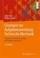 Böge, Alfre Böge, Alfred Böge, Wolfgang Böge - Lösungen zur Aufgabensammlung Technische Mechanik