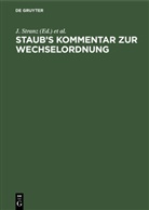 J. Stranz, M. Stranz, Martin Stranz - Staub's Kommentar zur Wechselordnung