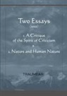 Traumear - A Critique of the Spirit of Criticism - Nature and Human Nature