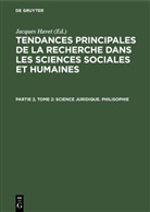 Jacques Havet - Tendances principales de la recherche dans les sciences sociales et humaines - 2-2: Science juridique. Philisophie