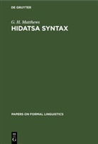 G. H. Matthews - Hidatsa Syntax