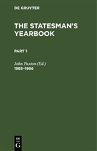 John Paxton - The Statesman's Yearbook: 1985-1986