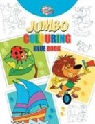 Priyanka Verma - Jumbo Colouring Blue Book for 4 to 8 years old Kids | Best Gift to Children for Drawing, Coloring and Painting
