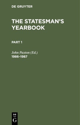 John Paxton - The Statesman's Yearbook: 1986-1987