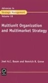 Joel Baum, Noel A C Baum, Noel A. C. Baum, Noel A.C. Baum, H R Greve, H. R. Greve... - Multiunit Organization and Multimarket Strategy
