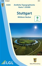 Lg, LGL - A505 Amtliche Topographische Karte 1:50 000 Stuttgart