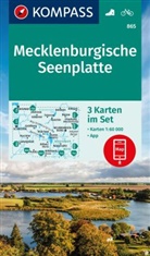 KOMPASS-Karte GmbH, KOMPASS-Karten GmbH, KOMPASS-Karten GmbH - KOMPASS Wanderkarten-Set 865 Mecklenburgische Seenplatte (3 Karten) 1:60.000