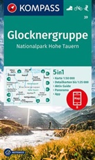 KOMPASS-Karte GmbH, KOMPASS-Karten GmbH, KOMPASS-Karten GmbH - KOMPASS Wanderkarte 39 Glocknergruppe, Nationalpark Hohe Tauern 1:50.000
