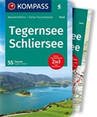Eugen Hüsler, Eugen E Hüsler, Eugen E. Hüsler - KOMPASS Wanderführer Tegernsee, Schliersee, 55 Touren mit Extra-Tourenkarte