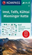 KOMPASS-Karte GmbH, KOMPASS-Karten GmbH, KOMPASS-Karten GmbH - KOMPASS Wanderkarte 35 Imst, Telfs, Kühtai, Mieminger Kette 1:50.000