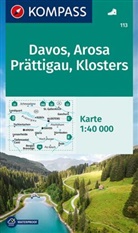 KOMPASS-Karte GmbH, KOMPASS-Karten GmbH, KOMPASS-Karten GmbH - KOMPASS Wanderkarte 113 Davos, Arosa, Prättigau, Klosters 1:40.000