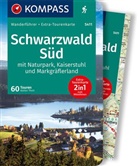 Walter Theil - KOMPASS Wanderführer Schwarzwald Süd mit Naturpark, Kaiserstuhl und Markgräflerland, 60 Touren mit Extra-Tourenkarte