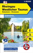 Hallwag Kümmerly+Frey AG, Hallwa Kümmerly+Frey AG, Hallwag Kümmerly+Frey AG - Kümmerly+Frey Outdoorkarte Deutschland 51 Rheingau, Westlicher Taunus 1:35.000