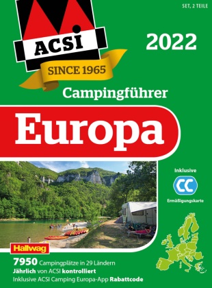 ACSI,  Hallwag,  Hallwag Kümmerly+Frey,  ACS,  ACSI,  Kümmerly+Frey... - Europa 2022 ACSI Campingführer: Teil 1 & 2