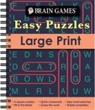 Brain Games, Publications International Ltd - Brain Games - Easy Puzzles - Large Print