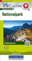 Hallwag Kümmerly+Frey AG, Hallwa Kümmerly+Frey AG, Hallwag Kümmerly+Frey AG - Kümmerly+Frey Wandertourenkarte 16 Nationalpark 1:50.000
