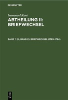 Immanuel Kant - Abtheilung II: Briefwechsel - Band 11 (II, Band 2): 1789-1794
