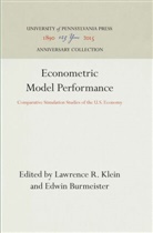 Edwin Burmeister, Lawrence R Klein, Lawrence R. Klein - Econometric Model Performance