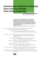 Schweizerische Gesellschaft für Soziologie - Schweizerische Zeitschrift für Soziologie