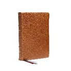 Thomas Nelson, Thomas Nelson - NKJV, Reference Bible, Classic Verse-by-Verse, Center-Column, Premium Goatskin Leather, Brown, Premier Collection, Red Letter, Comfort Print