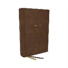 Thomas Nelson, Thomas Nelson - Kjv, Foundation Study Bible, Large Print, Leathersoft, Brown, Red