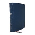 Thomas Nelson, Thomas Nelson - Nkjv, Single Column Reference Bible, Genuine Leather, Blue, Comfort