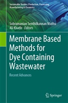 Khadir, Khadir, Ali Khadir, Subramanian Senthilkannan Muthu, Subramania Senthilkannan Muthu, Subramanian Senthilkannan Muthu - Membrane Based Methods for Dye Containing Wastewater