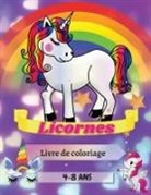 Adil Daisy - Licornes Livre de coloriage 4-8 Ans