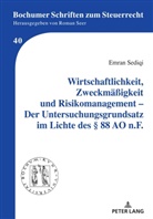 Emran Sediqi, Roman Seer - Wirtschaftlichkeit, Zweckmäßigkeit und Risikomanagement - Der Untersuchungsgrundsatz im Lichte des §  88 AO n.F.