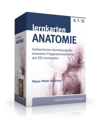 Klaus-Peter Valerius - Lernkarten Anatomie - Authentische Vermittlung der einzelnen Präparationsschritte auf 255 Lernkarten