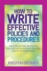 Kirsten Brumby - How to Write Effective Policies and Procedures
