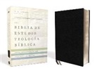 Vida, D. A. Carson - NVI, Biblia de Estudio Teología Bíblica, Interior a cuatro colores, Piel reciclada, Negro