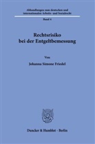 Johanna Simone Friedel - Rechtsrisiko bei der Entgeltbemessung.
