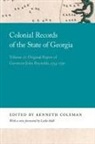 Kenneth Coleman - Colonial Records of the State of Georgia