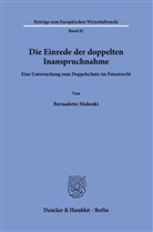 Bernadette Makoski - Die Einrede der doppelten Inanspruchnahme.