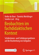 de Boer, Heike de Boer, Sandra Last, Daniel Merklinger, Daniela Merklinger - Beobachten im fachdidaktischen Kontext