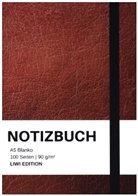 Notebook A5, Notizbuc A5, Notizbuch A5 - Notizbuch A5 blanko - 100 Seiten 90g/m&sup2; - Soft Cover Braun - FSC Papier