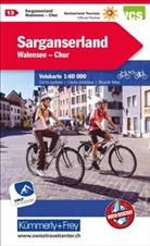 Hallwag Kümmerly+Frey AG, Hallwa Kümmerly+Frey AG, Hallwag Kümmerly+Frey AG - Kümmerly+Frey Velokarte 13 Sarganserland 1:60.000