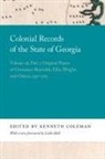 Kenneth Coleman, Kenneth Coleman - Colonial Records of the State of Georgia